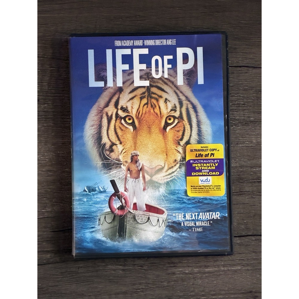 Life of Pi DVD 2013 Ang Lee Suraj Sharma Irrfan Khan Widescreen Movie